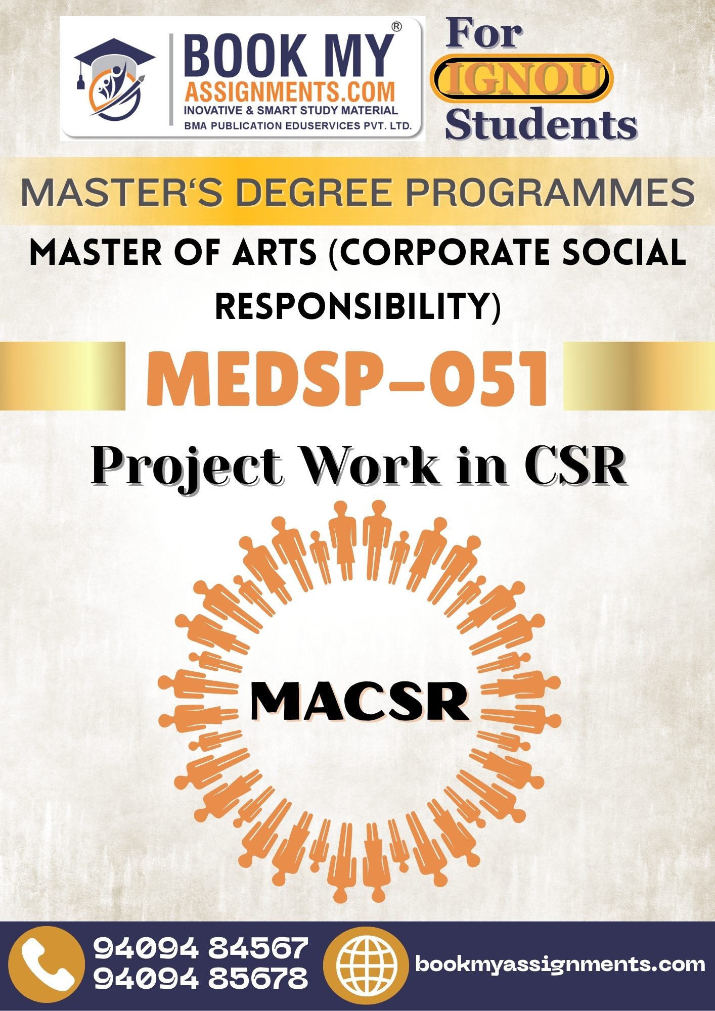 Healthcare Initiatives by Corporates Under CSR: A Case Study Project Report – MEDSP-051